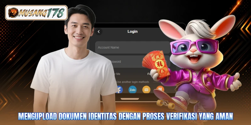 Mengupload dokumen identitas dengan proses verifikasi yang aman