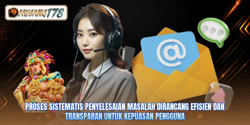 Proses sistematis penyelesaian masalah dirancang efisien dan transparan untuk kepuasan pengguna