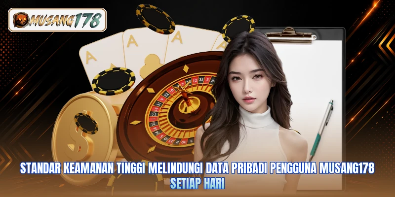 Standar keamanan tinggi melindungi data pribadi pengguna Musang178 setiap hari
